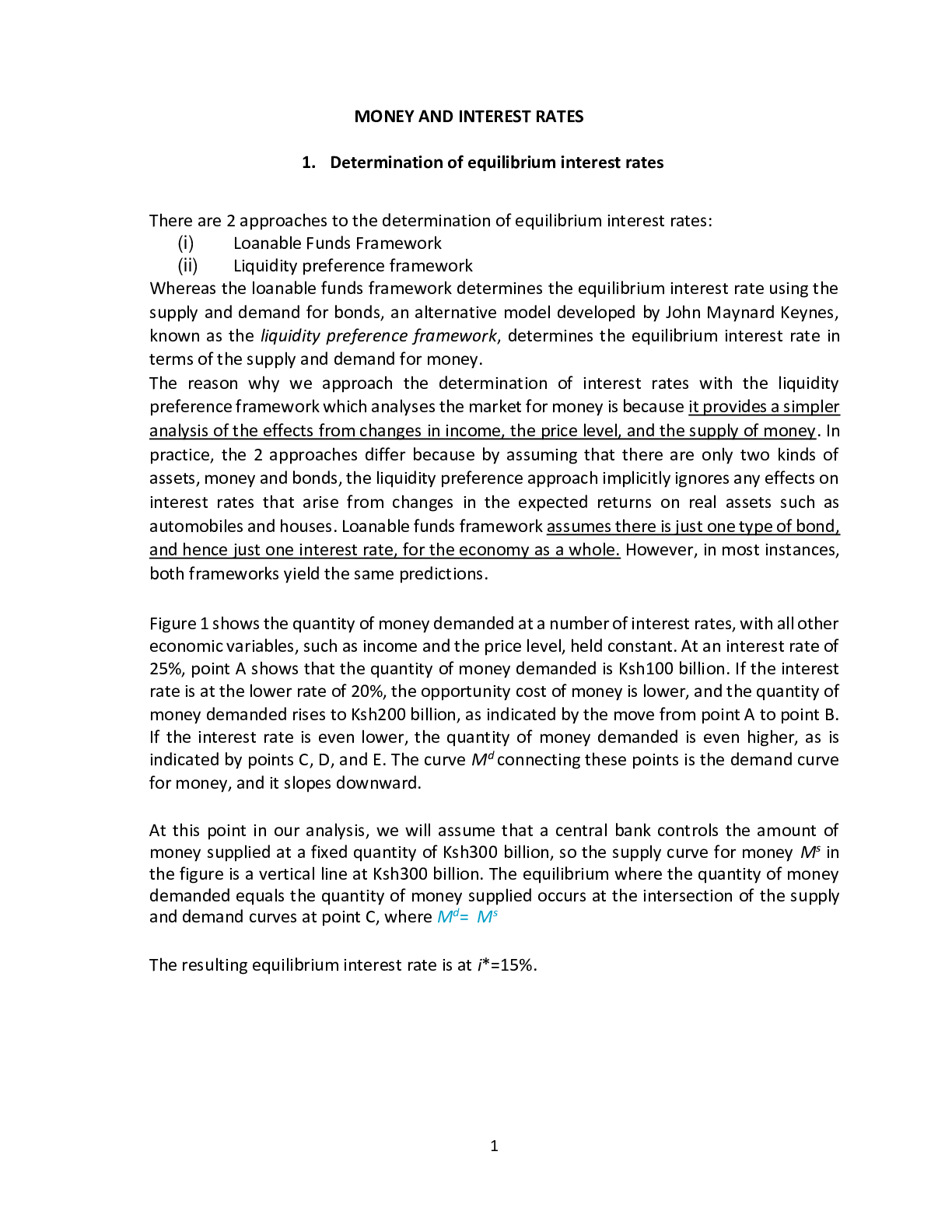 Preview image for MONETARY ECONOMICS NOTES